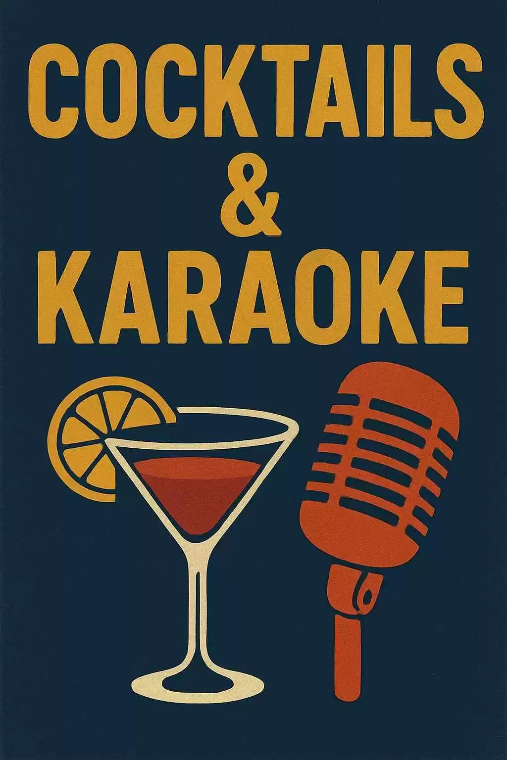 Cocktails and Margaritas with Karaoke